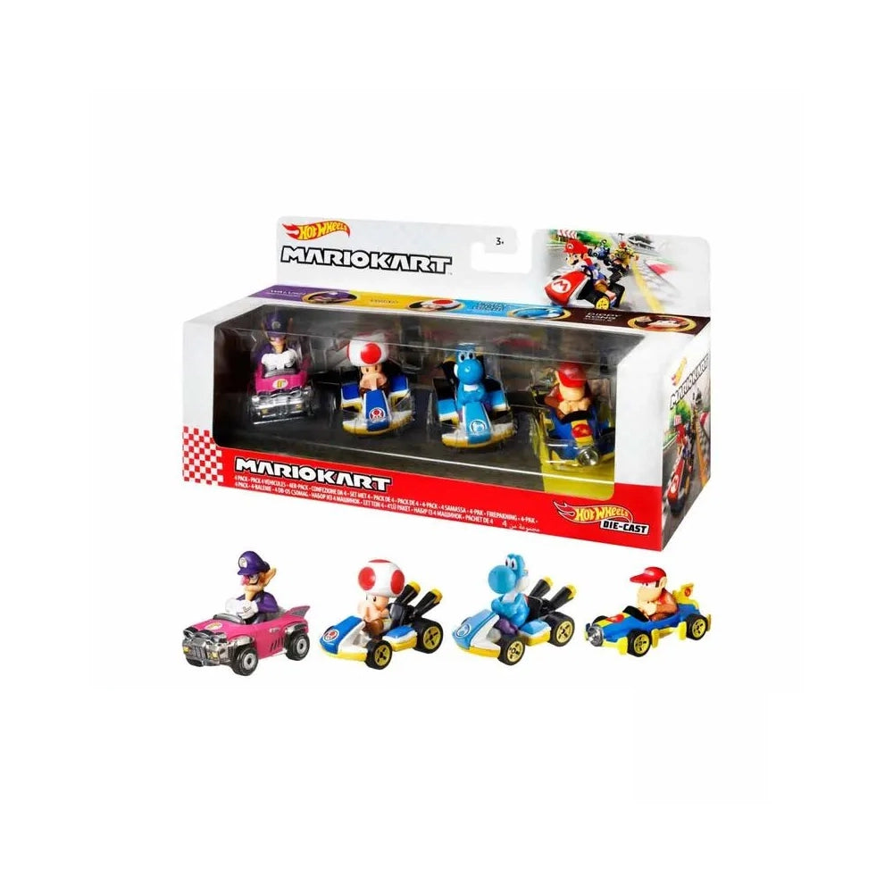 Mario Kart 4 Pack - Hot Wheels