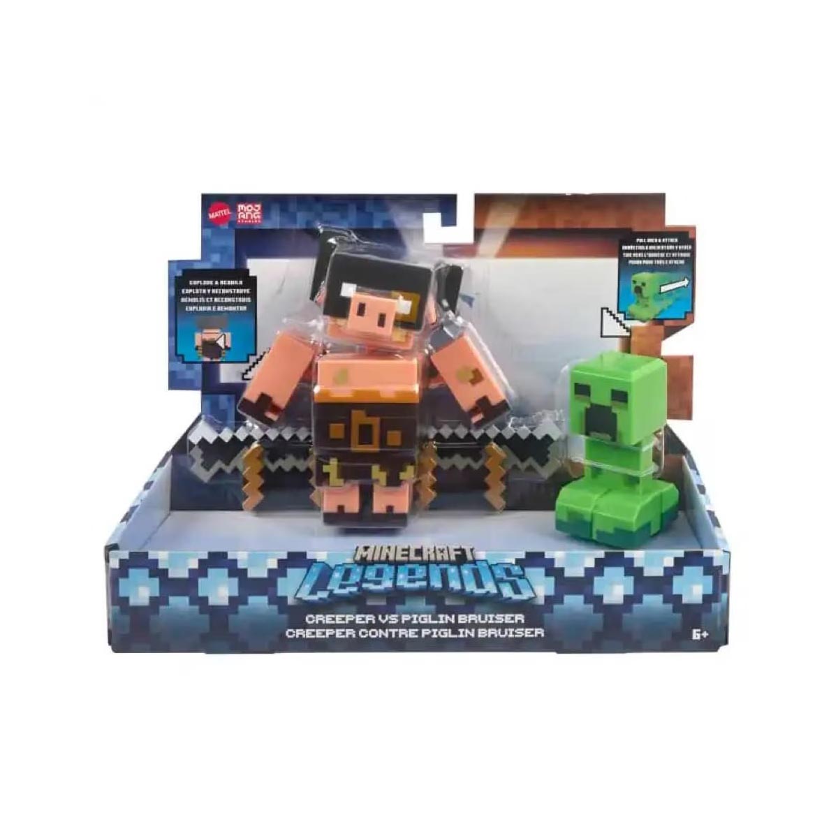 Creeper vs Piglin Bruiser - Minecraft Legends