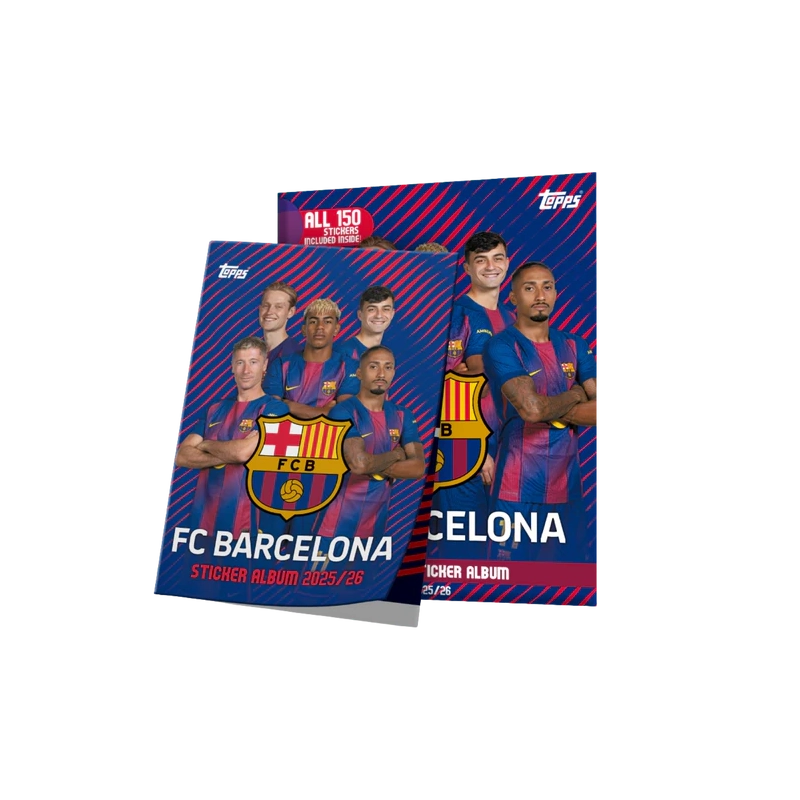 Official Sticker Album Barcelona 25/26 - Album + 150 stickers - Topps