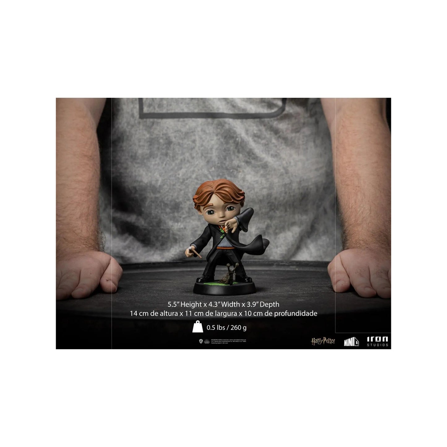 Statue Harry Potter - Ron Weasley Con Varita Rota (8 pulgadas) - MiniCo - Iron Studios