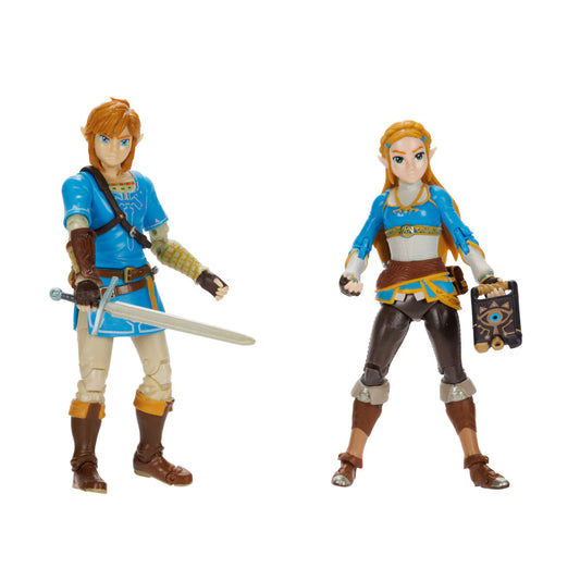 Set de 2 Figuras de Princess Zelda y Link - Zelda