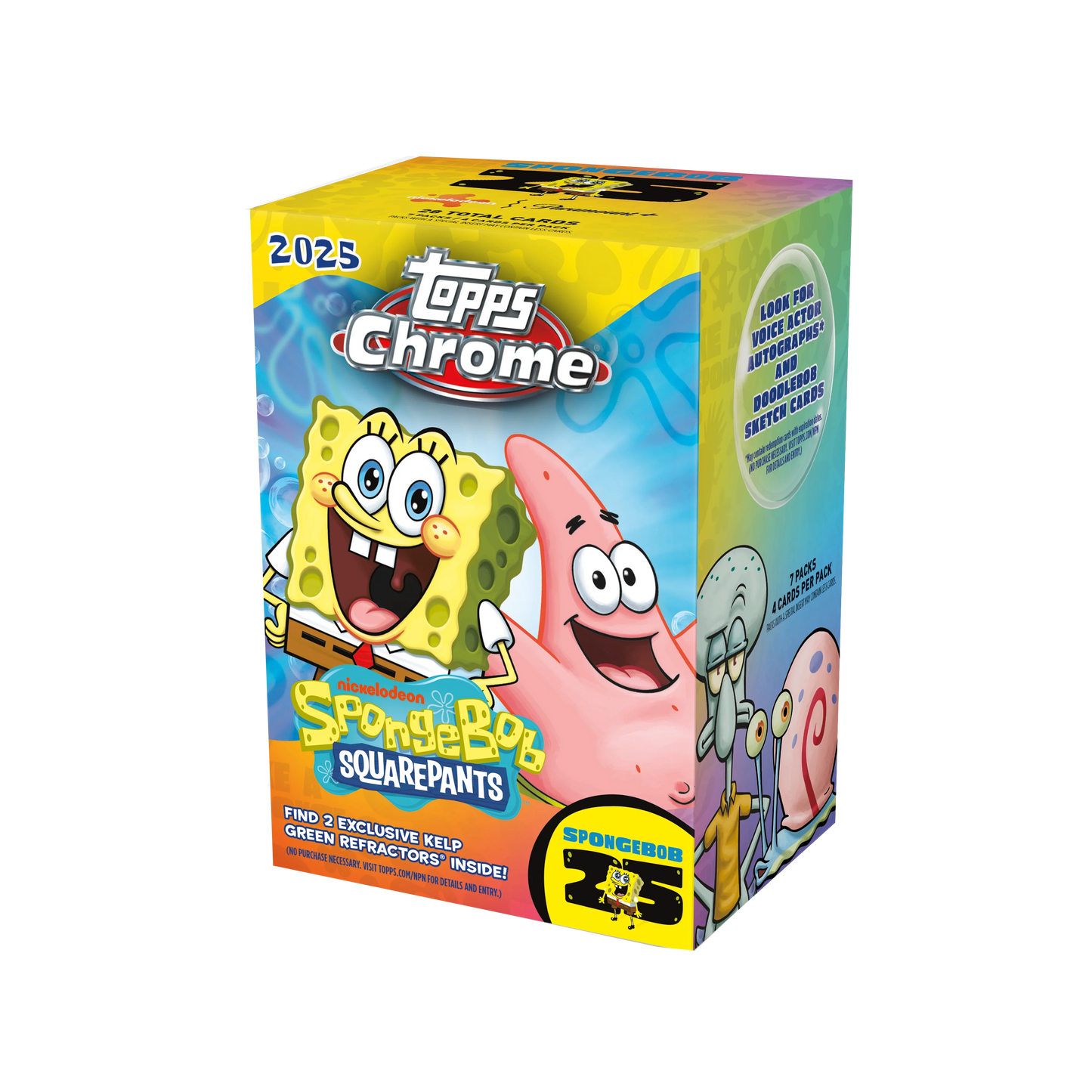 Topps Chrome 2025 Bob Esponja 25 Aniversario: Value Box - Topps