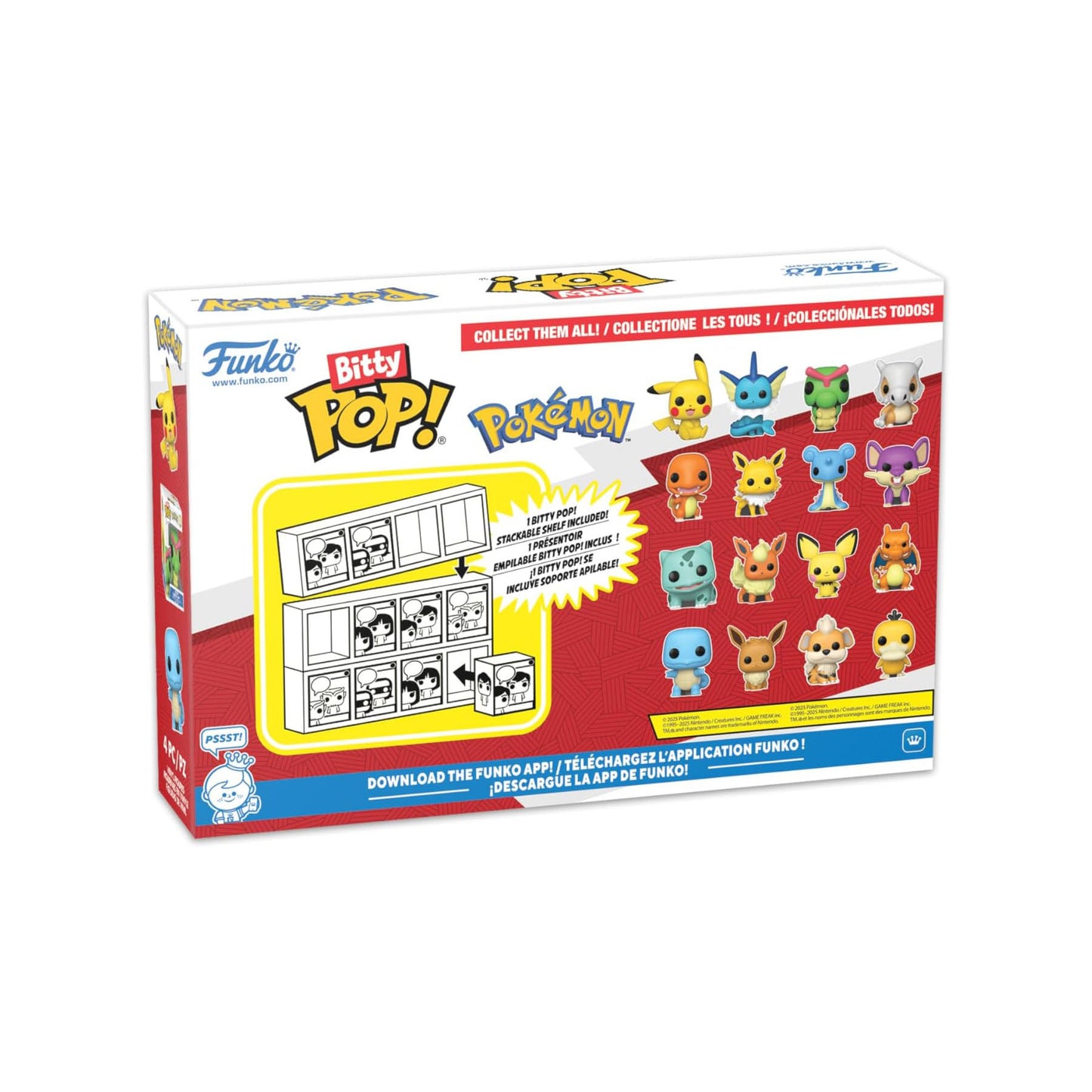 4 Pack Pokemon - Funko Bitty Pop
