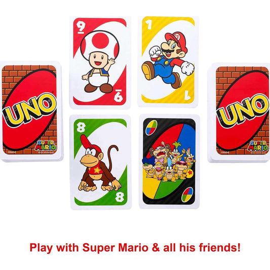 UNO Super Mario Card Game Juego de Mesa
