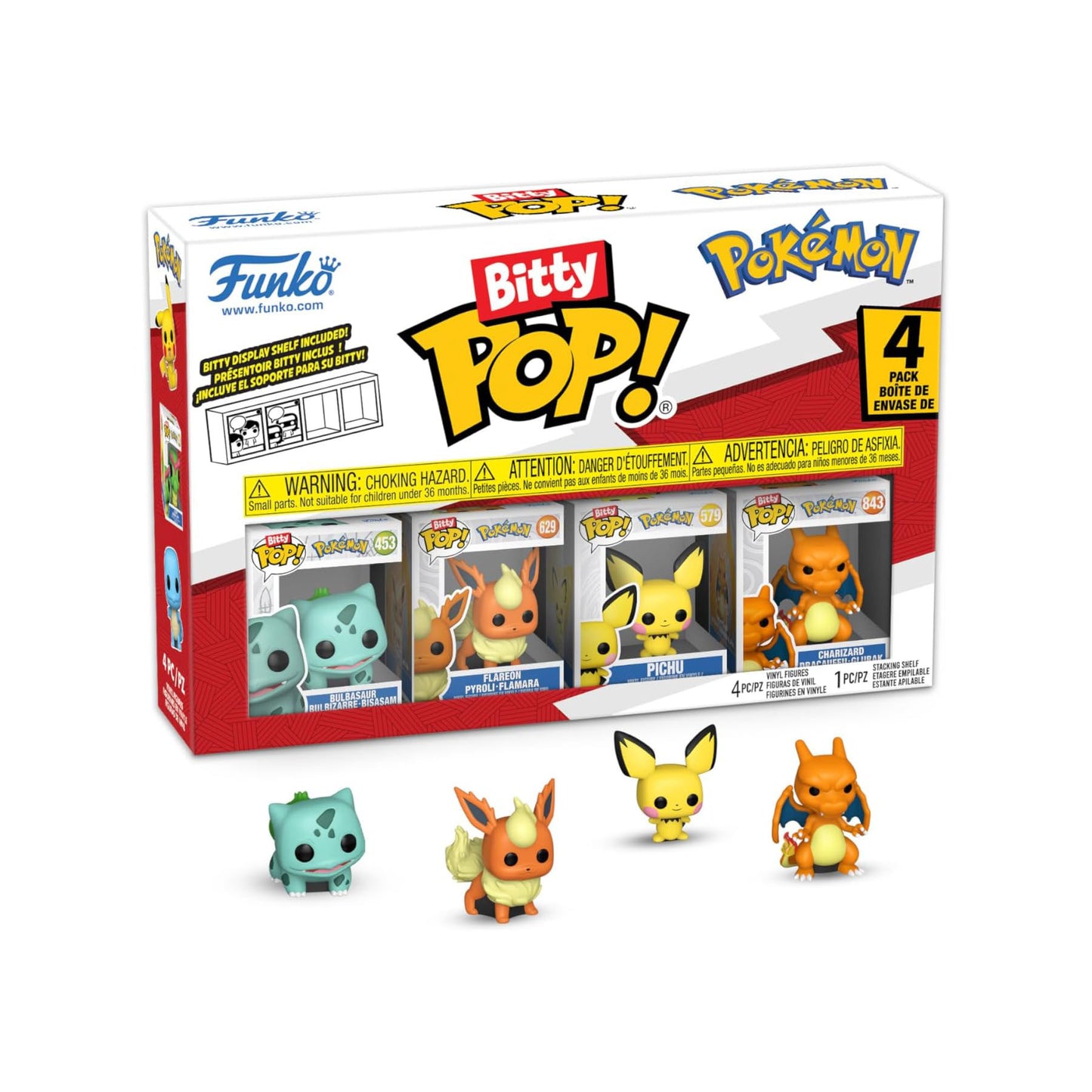 4 Pack Pokemon - Funko Bitty Pop