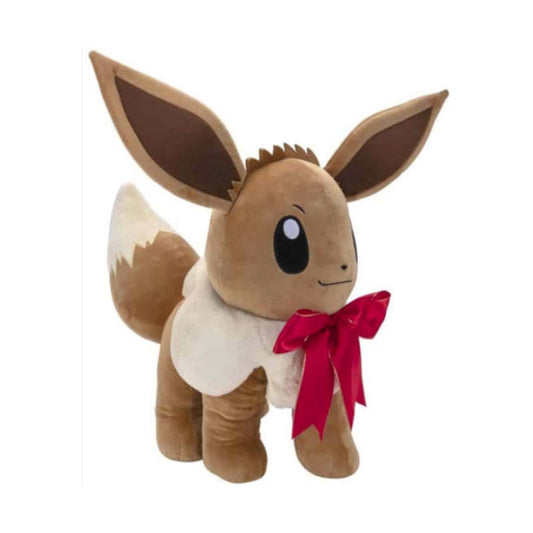 Peluche Gigante Eevee con Moño 24 Pulgadas Pokemon - Jazwares