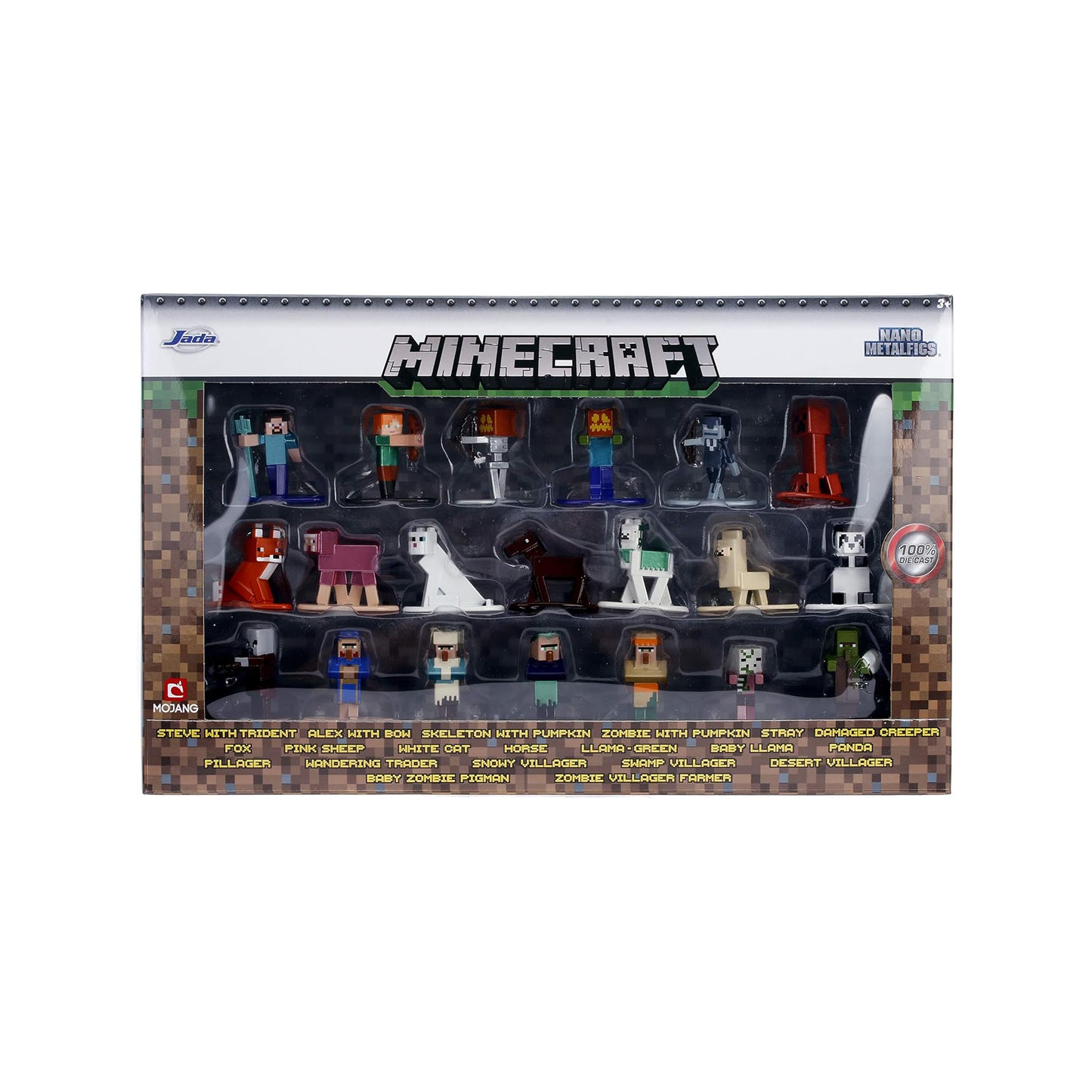 Nano Metalfigs 20 Figuras metalicas Die-Cast - Minecraft - Jada