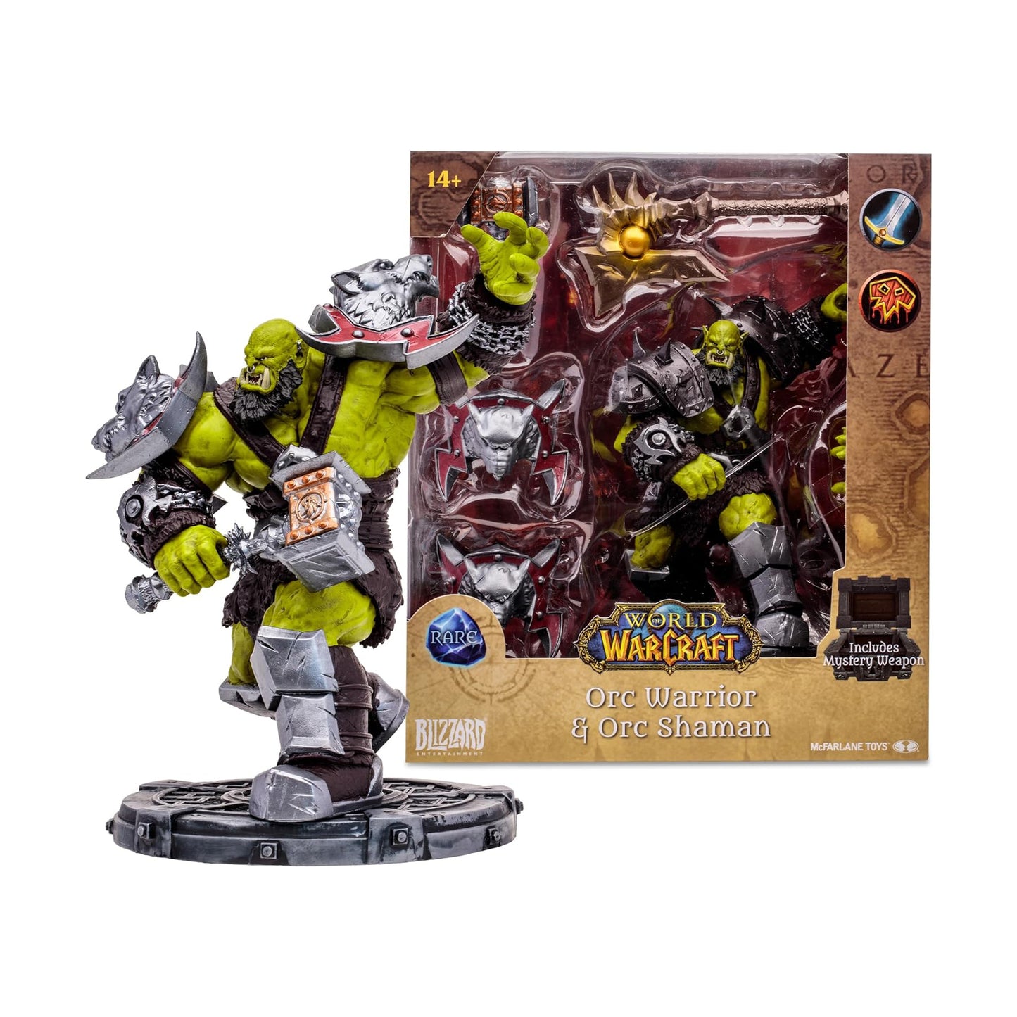 World of Warcraft - Orc Warrior & Orc Shaman - McFarlane