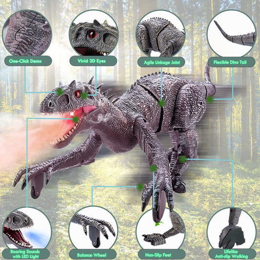 Dinosaurio Velociraptor Grande RC