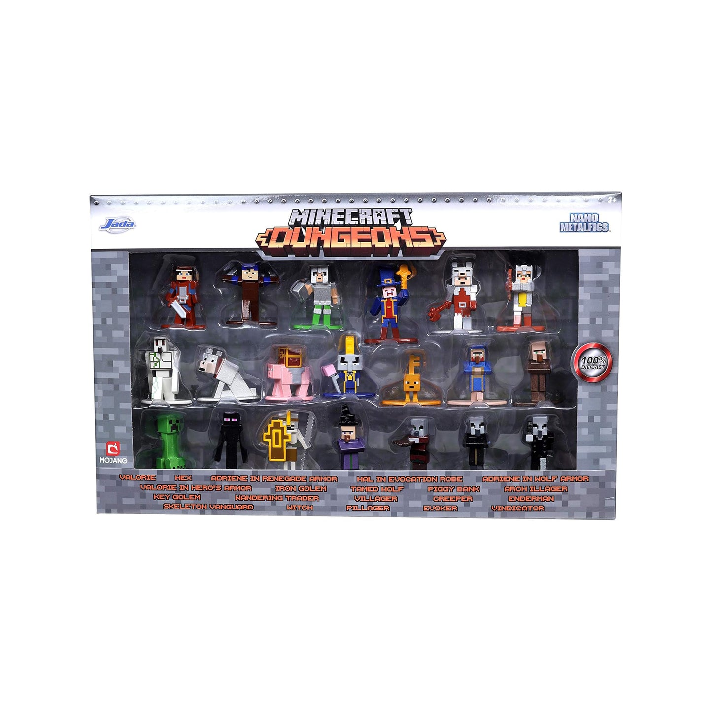 Nano Metalfigs 20 Figuras metalicas Die-Cast - Minecraft - Jada
