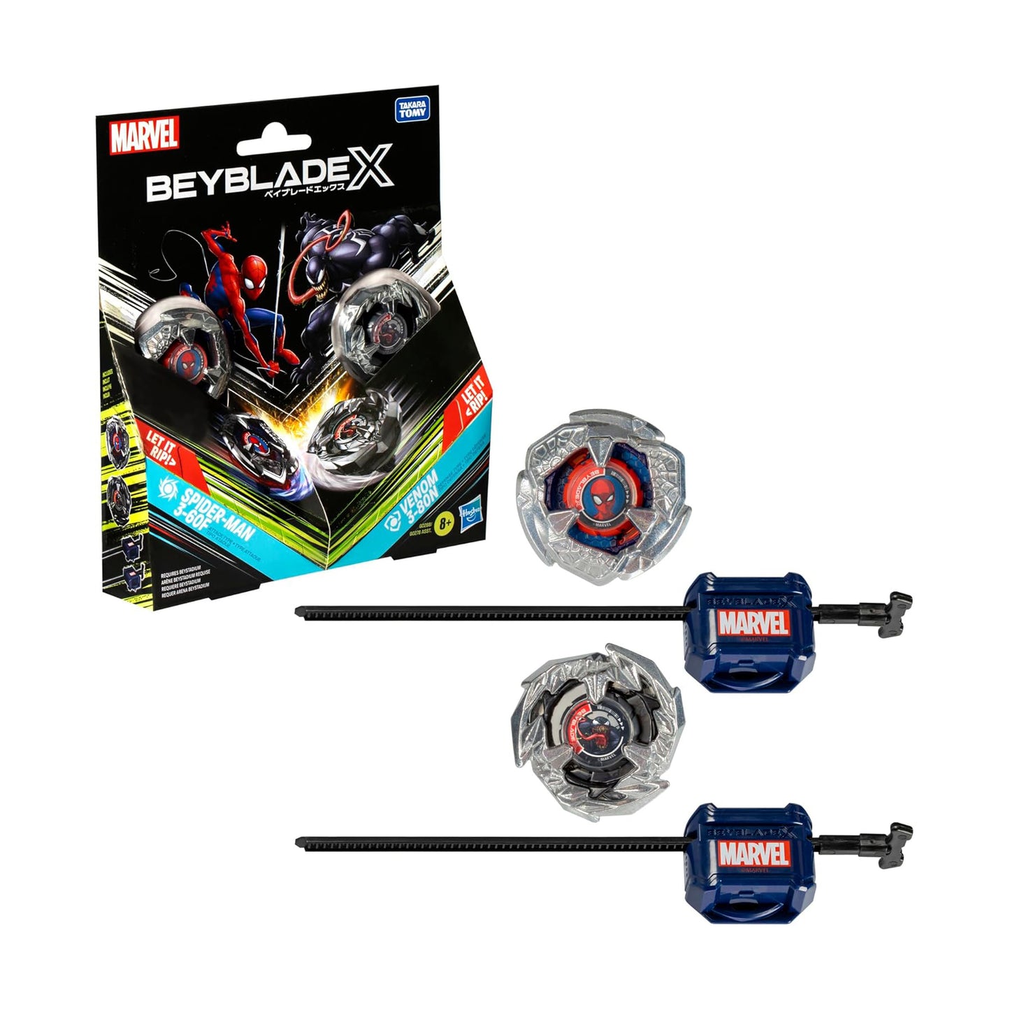 Spier-Man 3-60F vs Venom 3-80N - Beyblade X - Hasbro