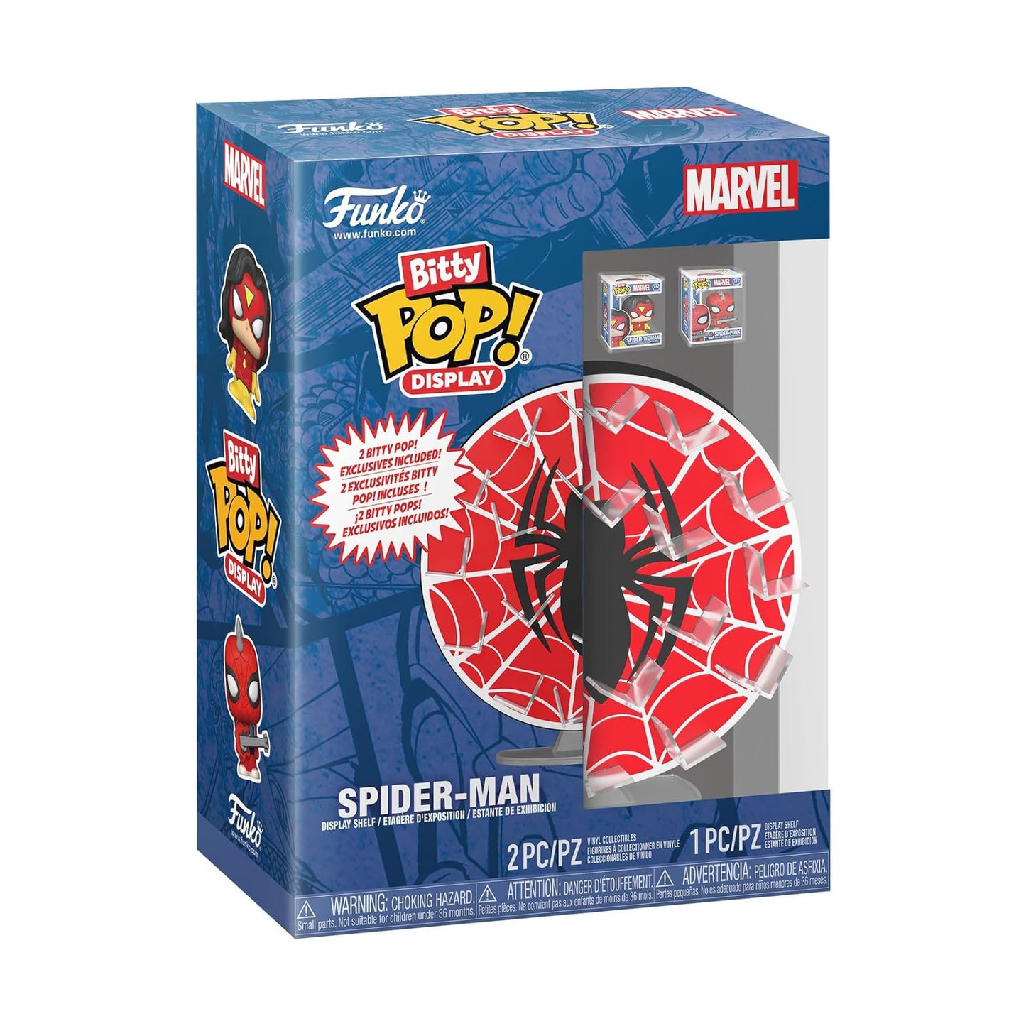Marvel: Telaraña de Spider-Man - Funko Bitty Pop Display