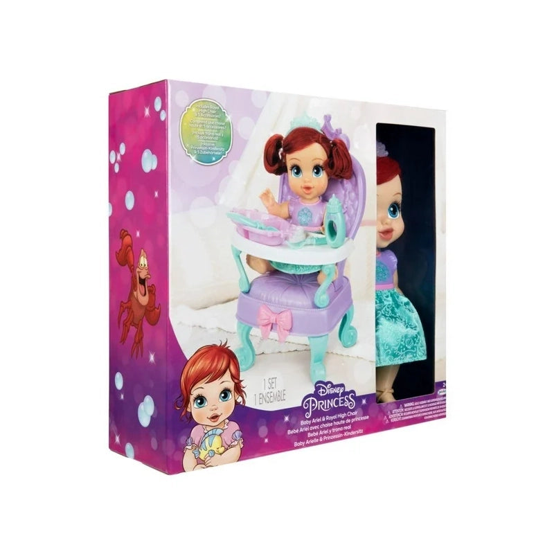 Muñeca Bebe Ariel con Trono Real - Disney