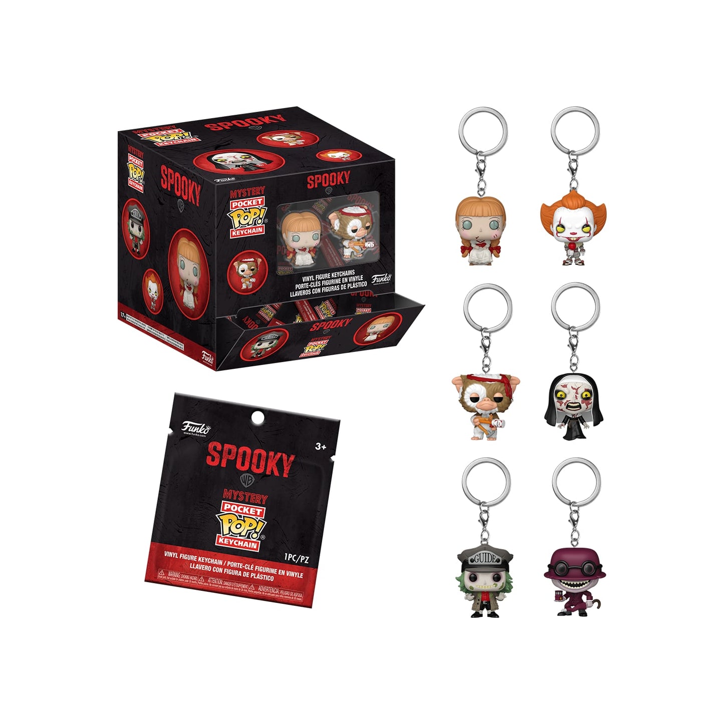Llavero Sorpresa Warner Bros Horror - Funko Pop Pocket Keychain (1pz)