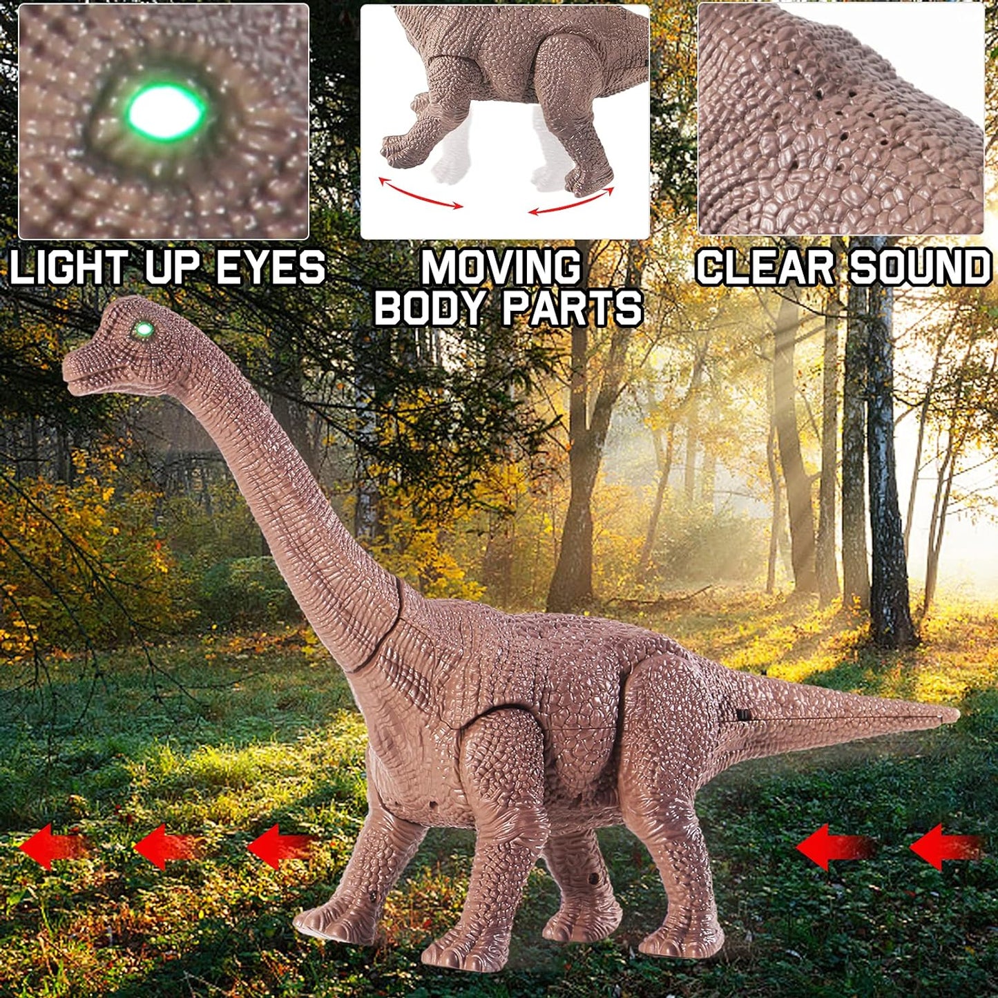 Dinosaurio Brachiosaurus Pie Pequeño RC