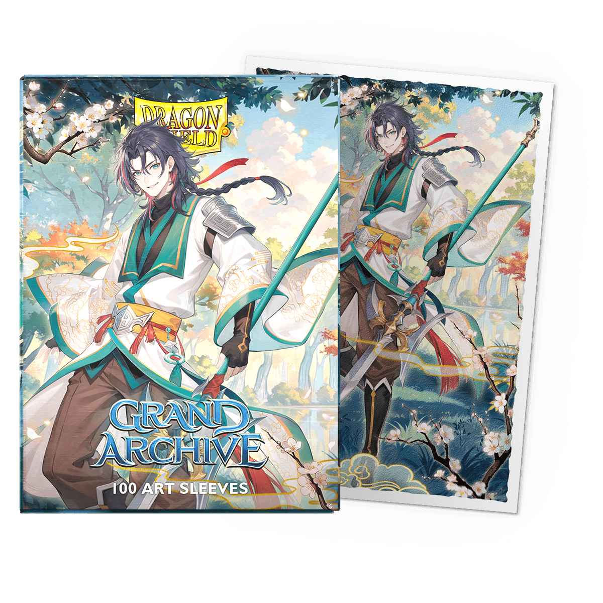 Grand Archive - Jin, Fate Defiant - Matte Art Sleeves - Micas Dragon Shield Standard (100pz)