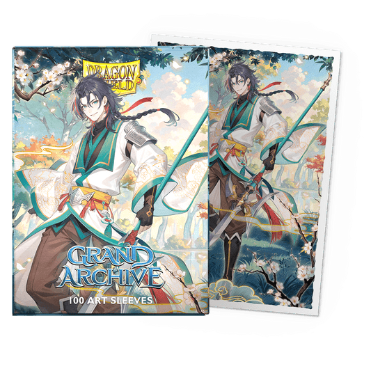 Grand Archive - Jin, Fate Defiant - Matte Art Sleeves - Micas Dragon Shield Standard (100pz)