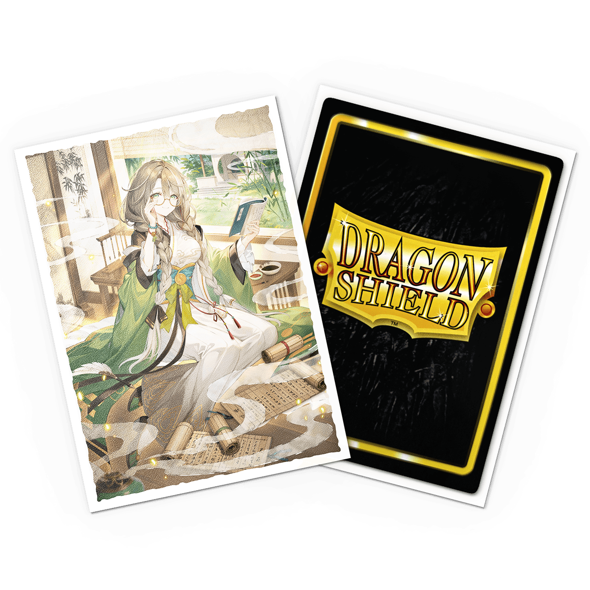 Grand Archive - Kongming, Wayward Maven - Matte Art Sleeves - Micas Dragon Shield Standard (100pz)