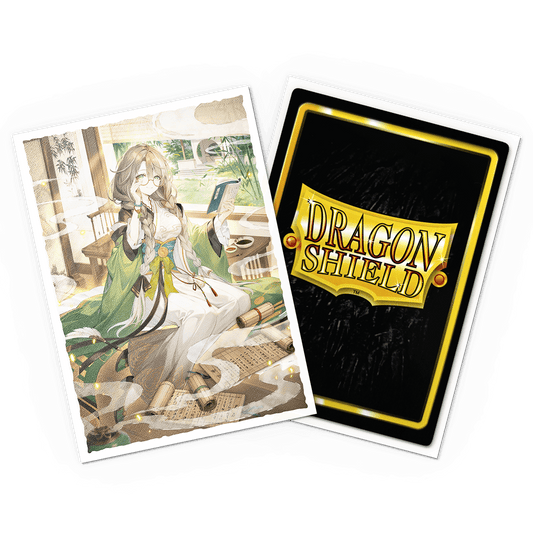 Grand Archive - Kongming, Wayward Maven - Matte Art Sleeves - Micas Dragon Shield Standard (100pz)