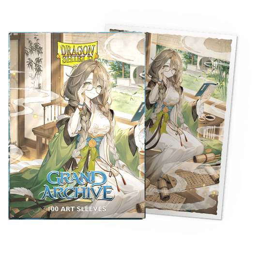 Grand Archive - Kongming, Wayward Maven - Matte Art Sleeves - Micas Dragon Shield Standard (100pz)