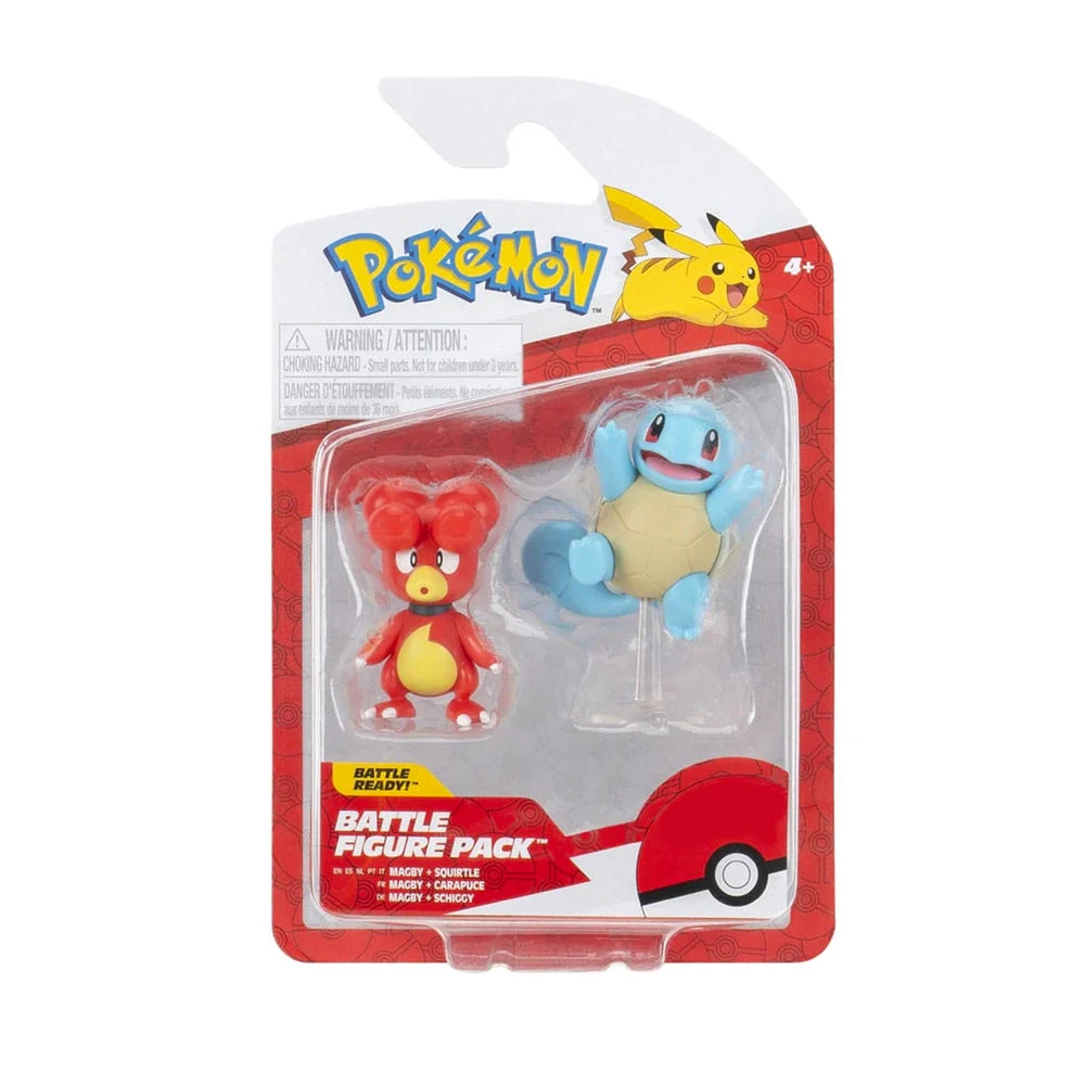 Magby & Squirtle Battle Figure Pack