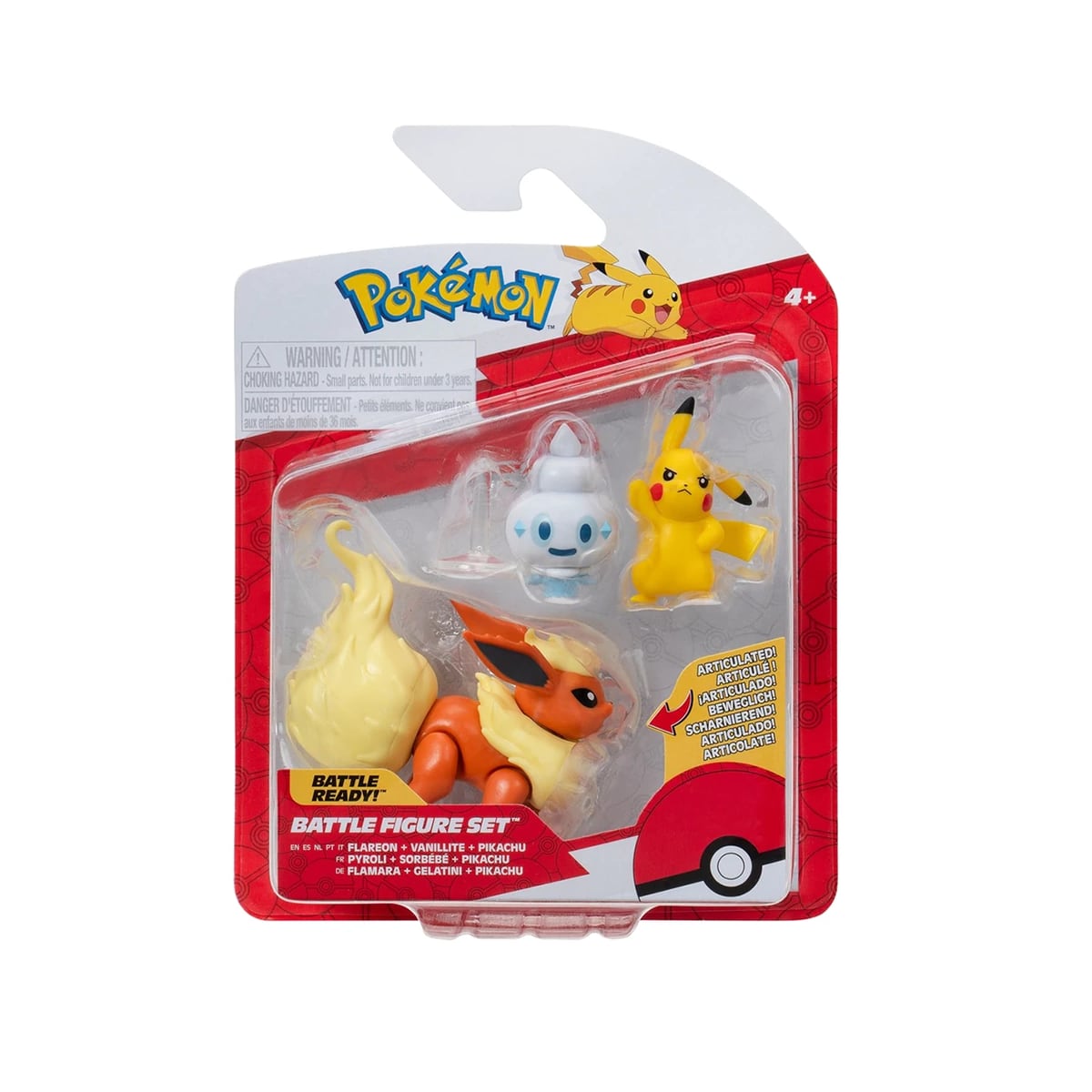 Flareon, Vanillite & Pikachu Battle Figure Set