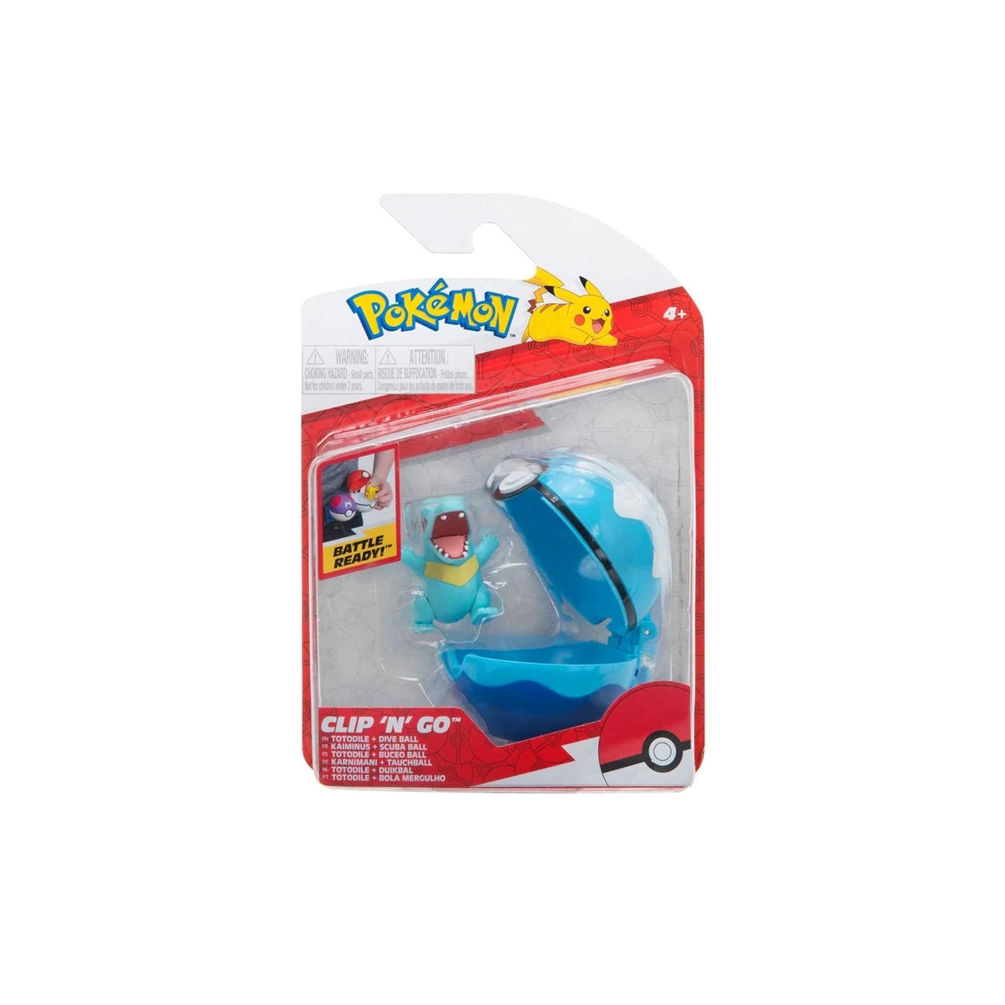 Clip n Go: Totodile Dive ball - Pokemon