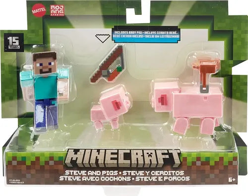 Steve y Cerditos - Minecraft