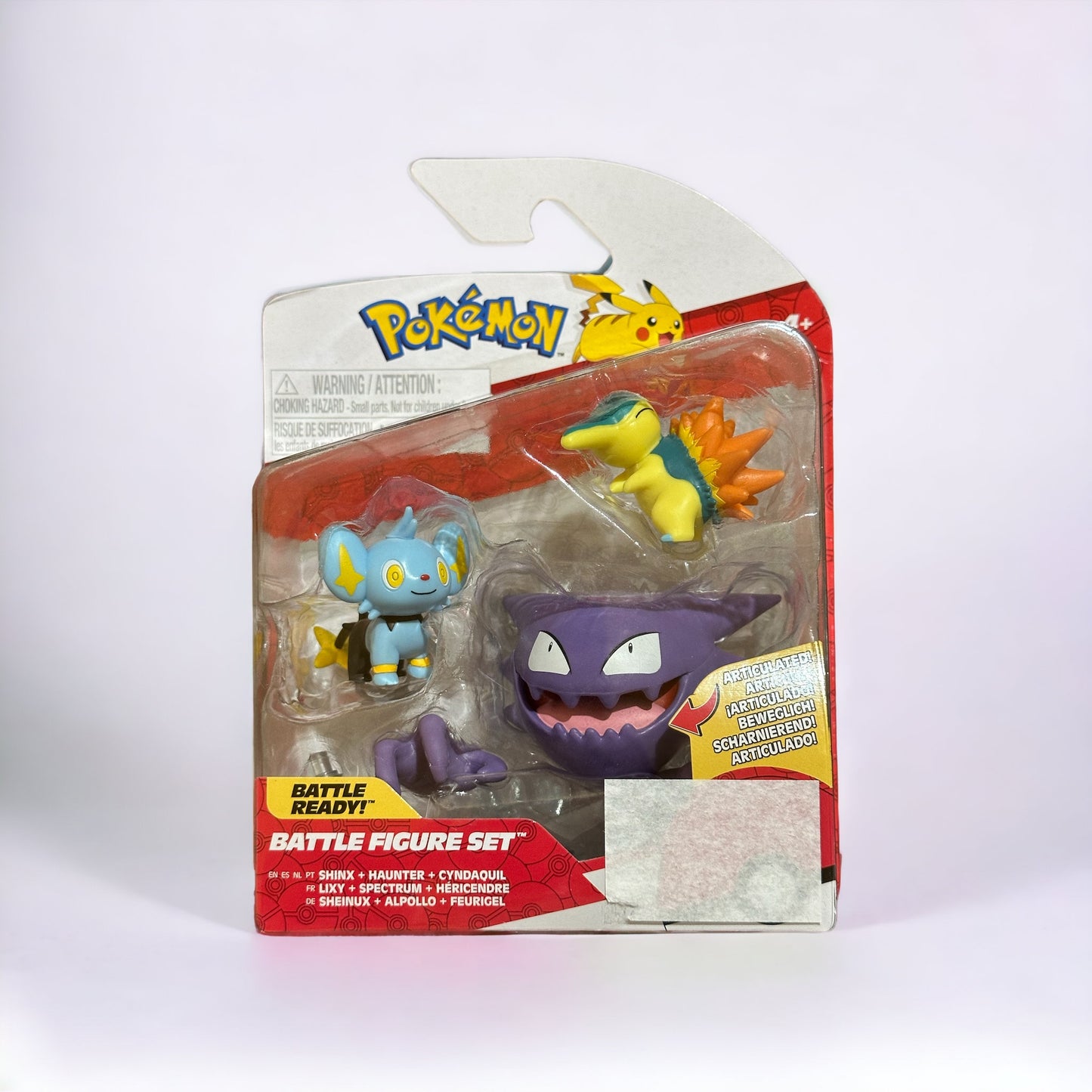 Shinx, Haunter & Cyndaquil Battle Figure Set
