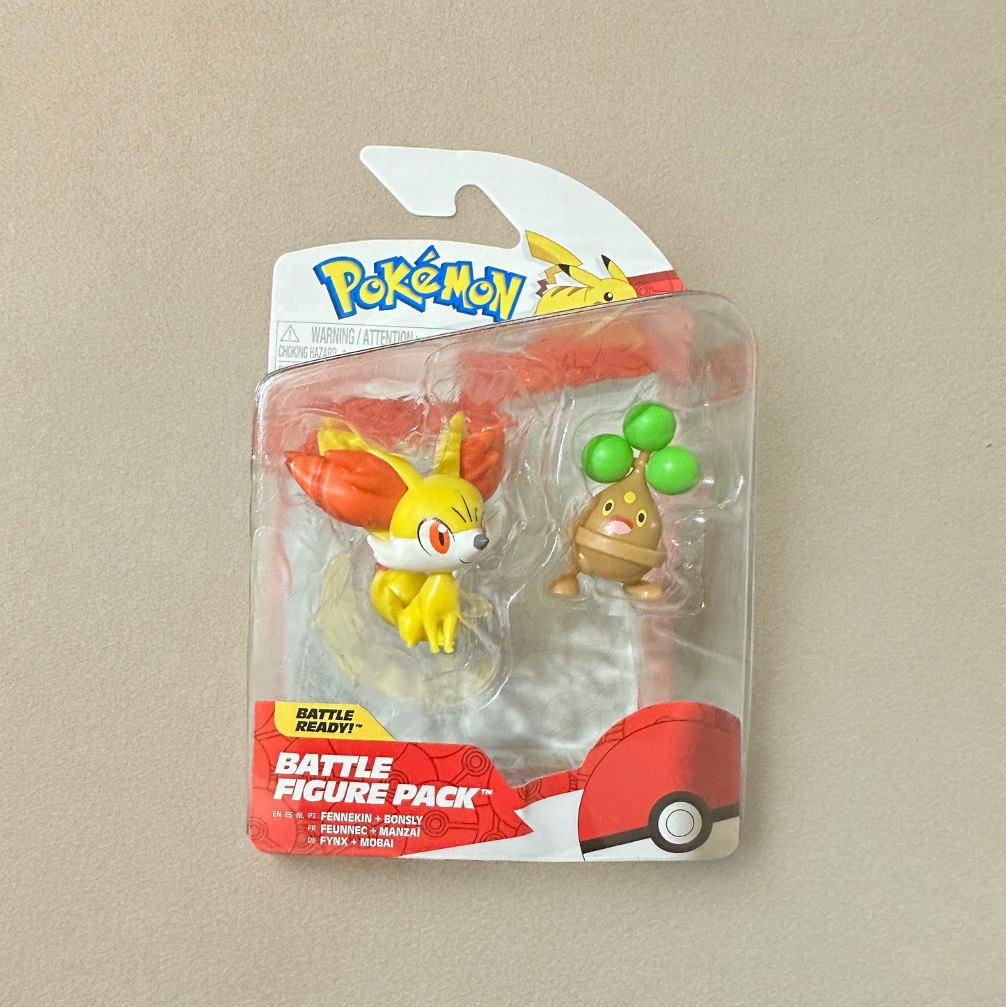 Fennekin & Bonsly Battle Figure Pack