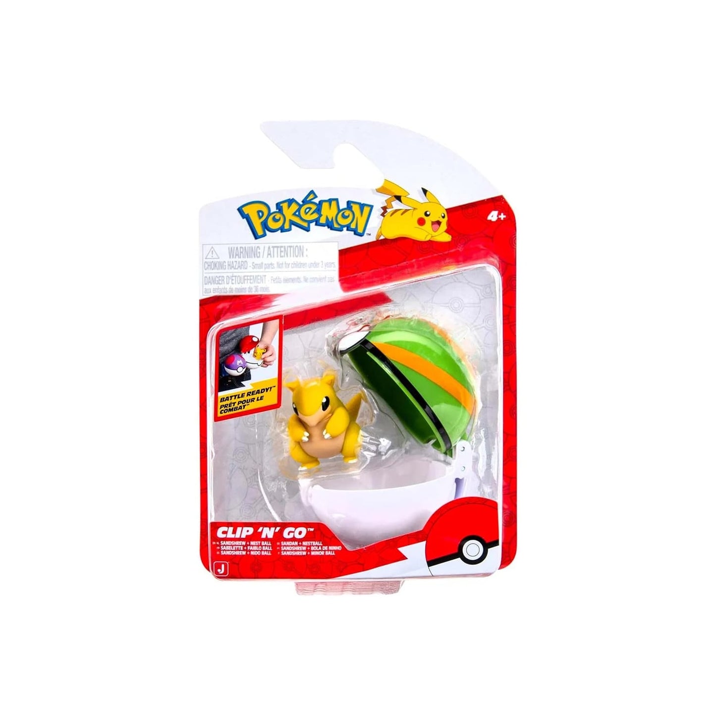 Clip n Go: Sandshrew Nest ball - Pokemon