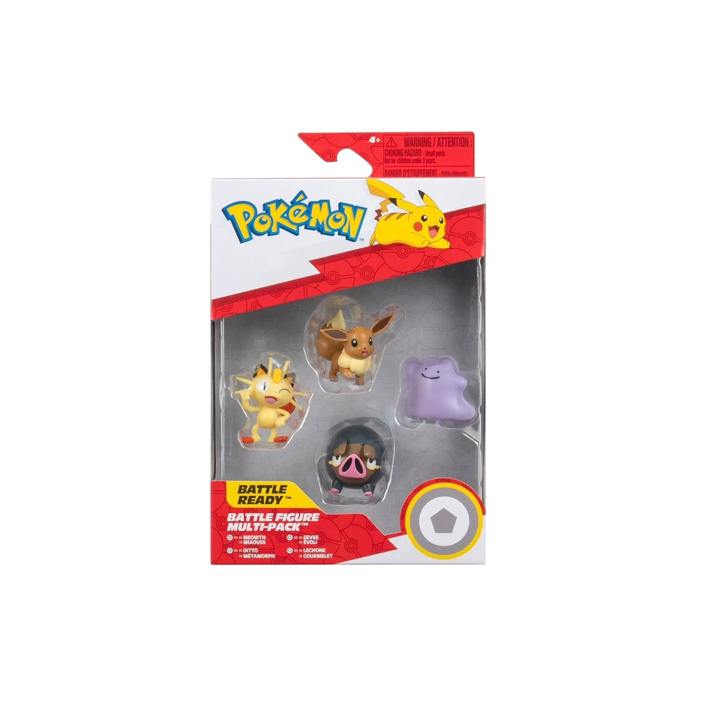 Eevee, Meowth, Ditto & Lechonk Battle Figure Multi-Pack