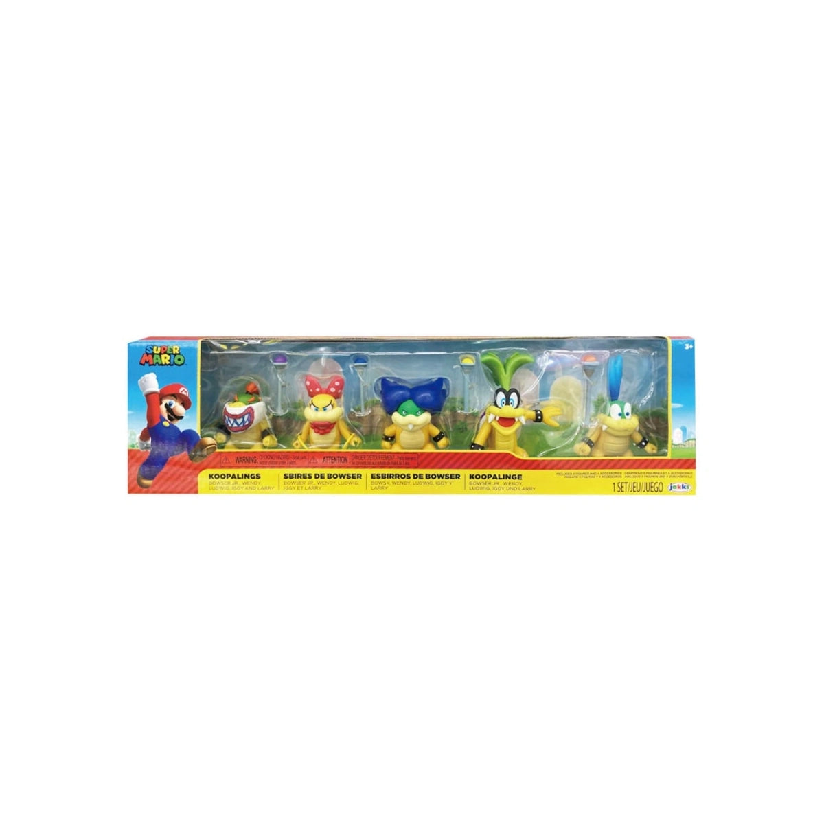 Set Koopalings Multi-Pack Bowser Jr, Wendy Koopa, Ludwig von Koopa, Iggy Koopa & Larry Koopa - Super Mario