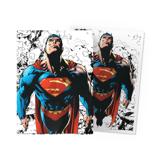 Superman Core (Color) - Matte Dual Art Sleeves - Micas Dragon Shield Standard (100pz)