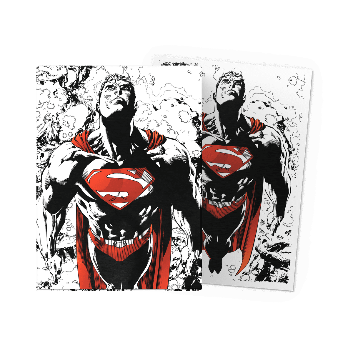 Superman Core (Red/White Variant) - Matte Dual Art Sleeves - Micas Dragon Shield Standard (100pz)