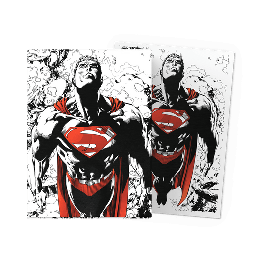 Superman Core (Red/White Variant) - Matte Dual Art Sleeves - Micas Dragon Shield Standard (100pz)