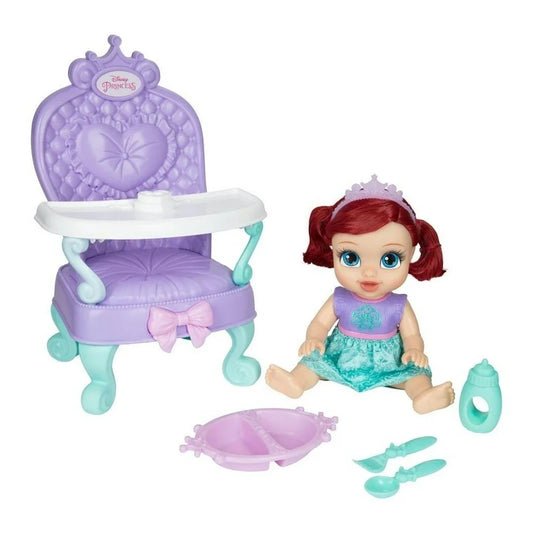 Muñeca Bebe Ariel con Trono Real - Disney
