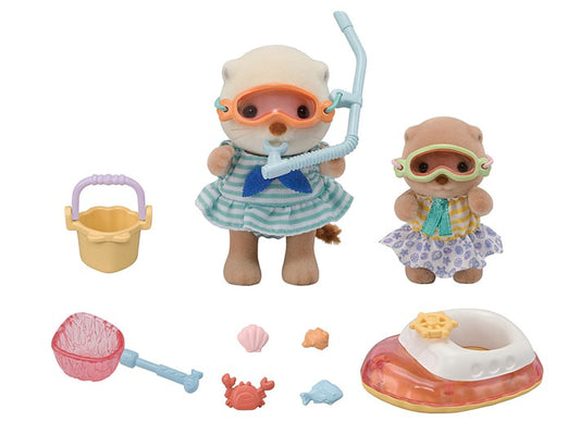 Sea Otter Brothers -Sea Play Set- - Sylvanian Families (Version Japonesa)