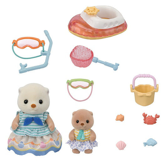 Sea Otter Brothers -Sea Play Set- - Sylvanian Families (Version Japonesa)