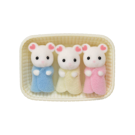 Marshmallow Mouse Triplets - Sylvanian Families (Version Japonesa)