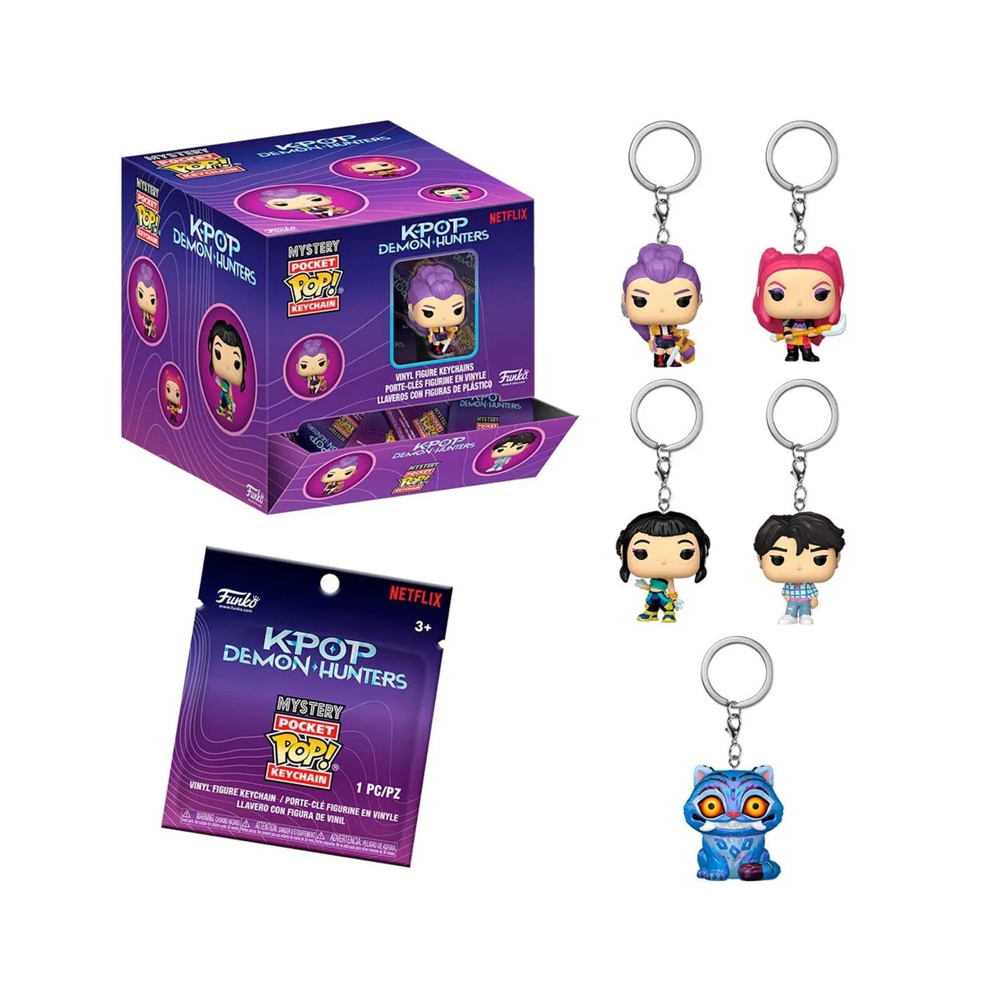 Llavero Sorpresa Kpop Demon Hunters - Funko Pop Pocket Keychain (1pz)