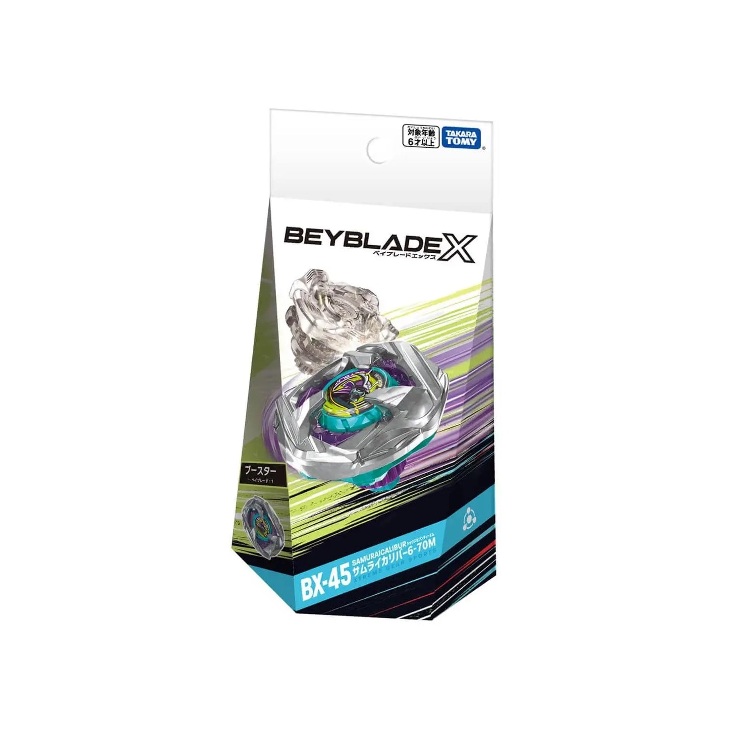 BX-45 Booster Samurai Calibur 6-70M - Beyblade X (Version Japonesa)