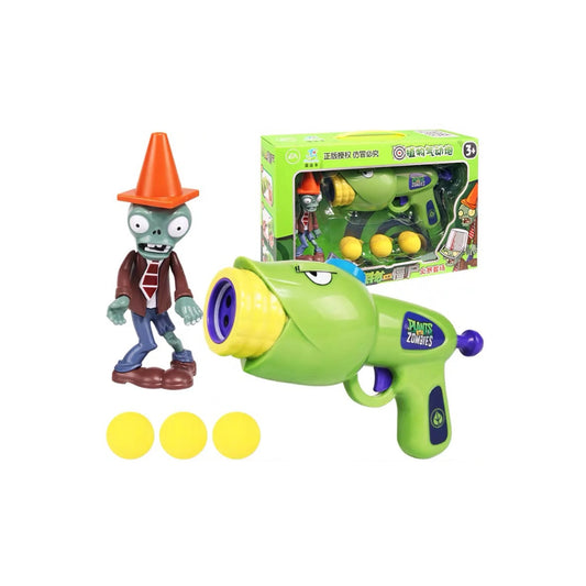 Set Lanzamaiz + Zombi Caracono - Plants vs Zombies