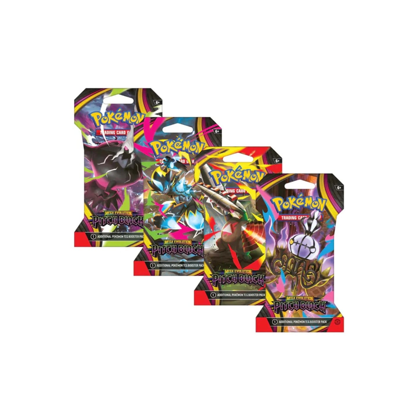 Sleeved Booster - Mega Evolution Pitch Black [Arte Aleatoria] [INGLES]
