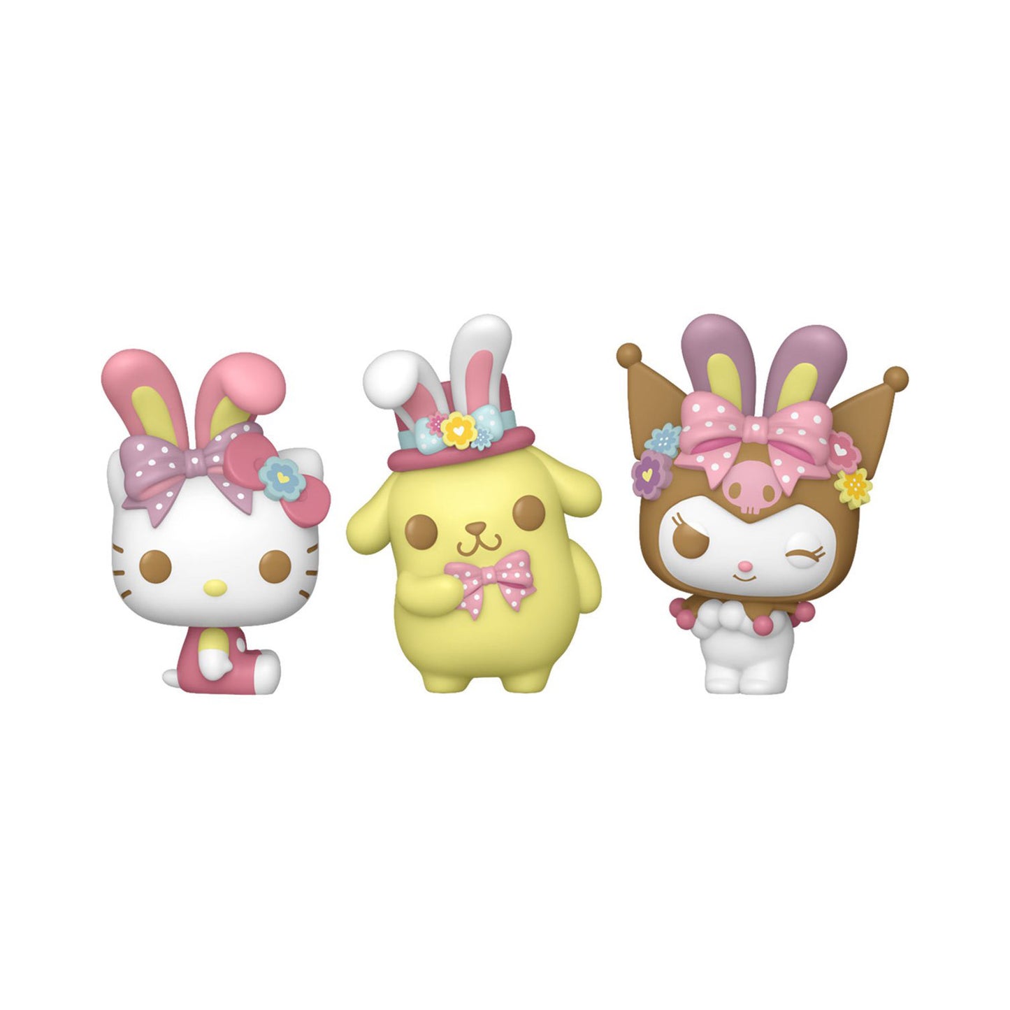 3 Pack Hello Kitty Spring - Hello Kitty, Pompompurin y Kuromi - Funko Pocket Pop Egg