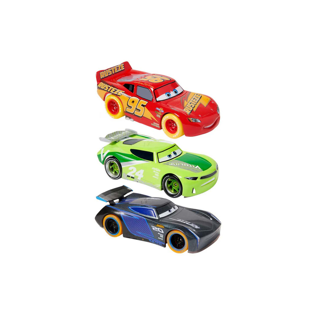 Set Jackson Storm / Lightning McQueen / Chase Racelott - Disney