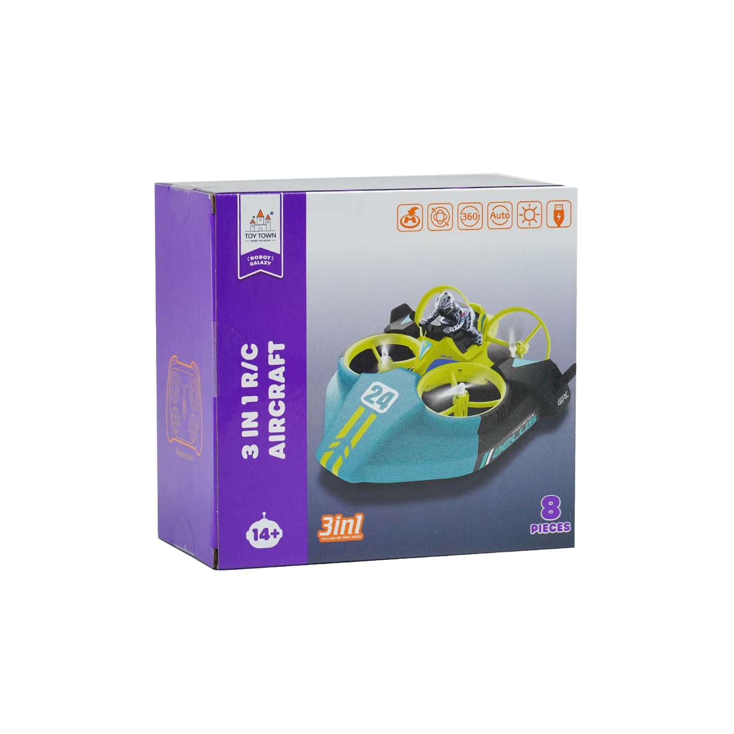 3 in 1 R/C Aircraft de Control Remoto