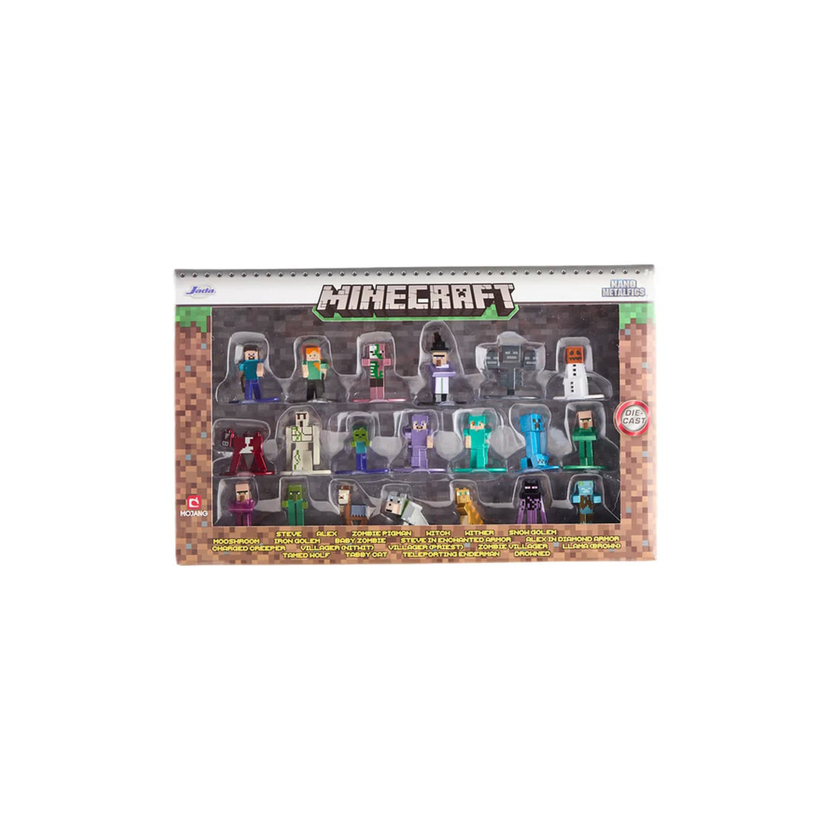 Nano Metalfigs 20 Figuras metalicas Die-Cast - Minecraft - Jada