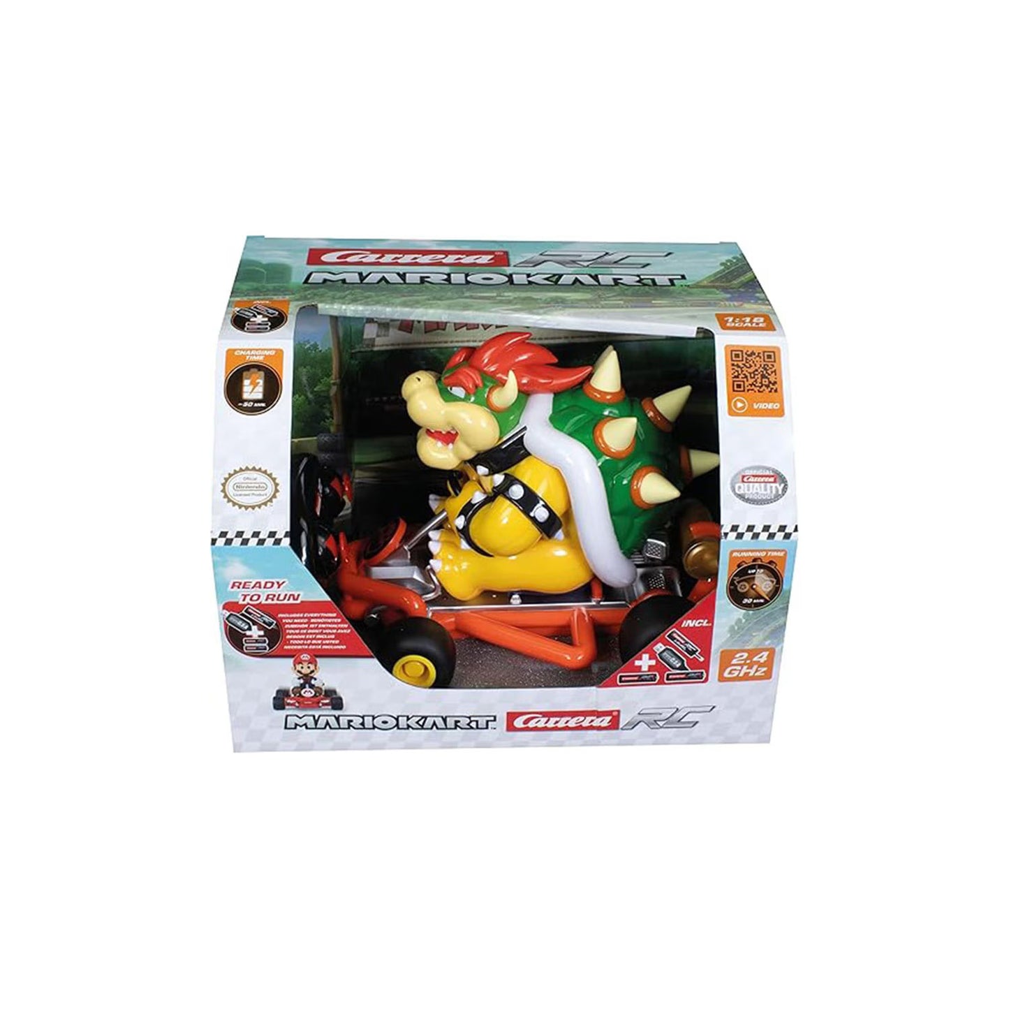 Bowser Kart Carro Control Remoto - Carrera RC 1:18