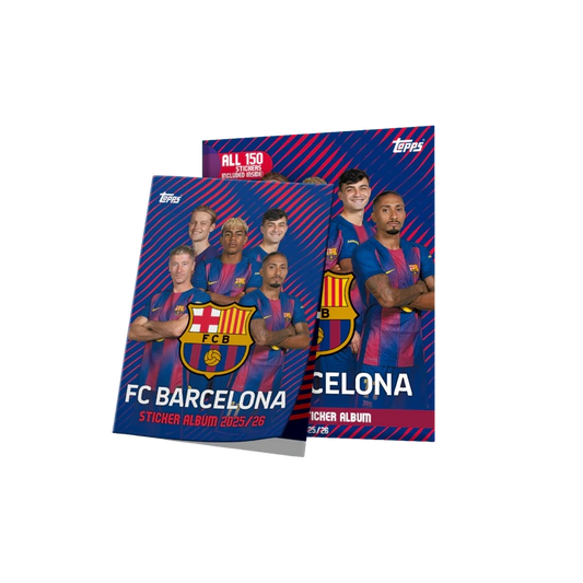 Official Sticker Album Barcelona 25/26 - Album + 150 stickers - Topps